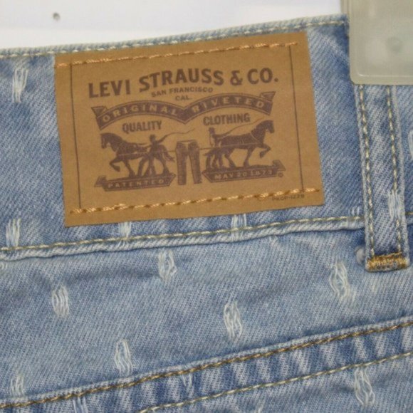 Levis Jean Shorts Size S Distressed Raw Hem 100% Cotton - Picture 7 of 9